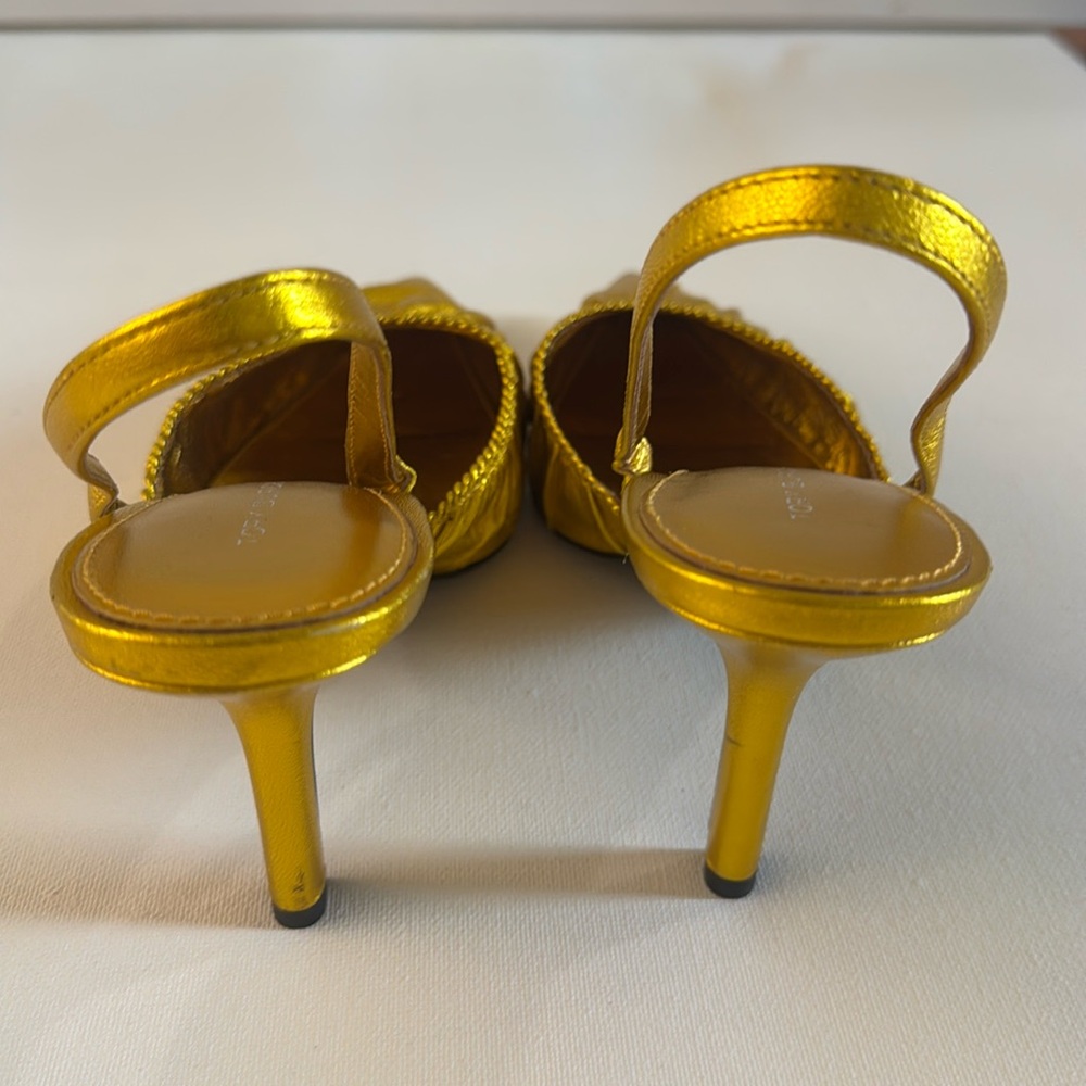 Tory Burch Gold Heels - Picture 5 of 15